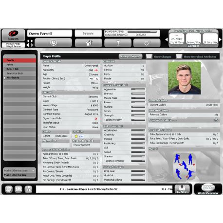 Rugby Union Team Manager 2015 - Platformy Steam cd-key