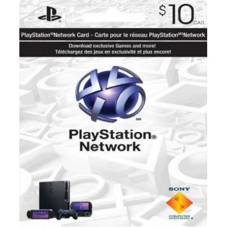 PlayStation Network Card (PSN) 10 CAD (Canada)