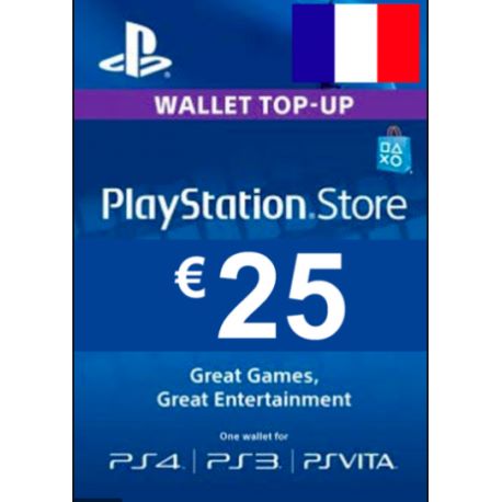 PlayStation Network Card (PSN) €25 (France)