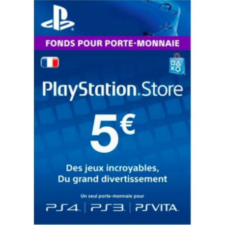 PlayStation Network Card (PSN) €5 (France)