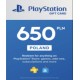 Playstation Network Card (PSN) 650 PLN (Poland)