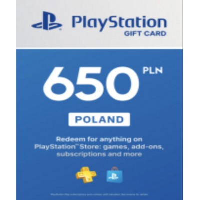 Playstation Network Card (PSN) 650 PLN (Poland)