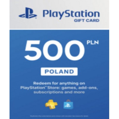 Playstation Network Card (PSN) 500 PLN (Poland)