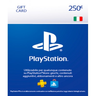 Playstation Network Card (PSN) 250 EUR (Italy)