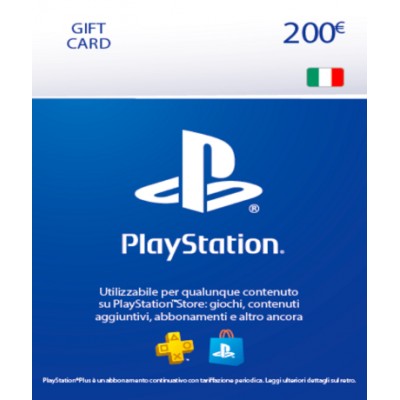 Playstation Network Card (PSN) 200 EUR (Italy)